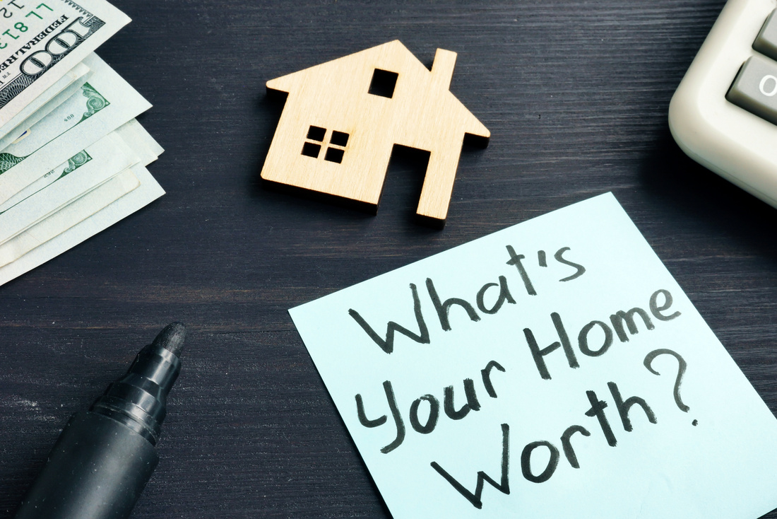 Whats your home worth? Cost of property concept.